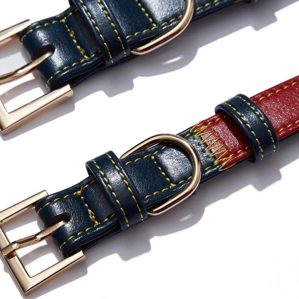 Ошейник для собак UFBemo кожаное ожерелье идентификационная бирка товары домашних