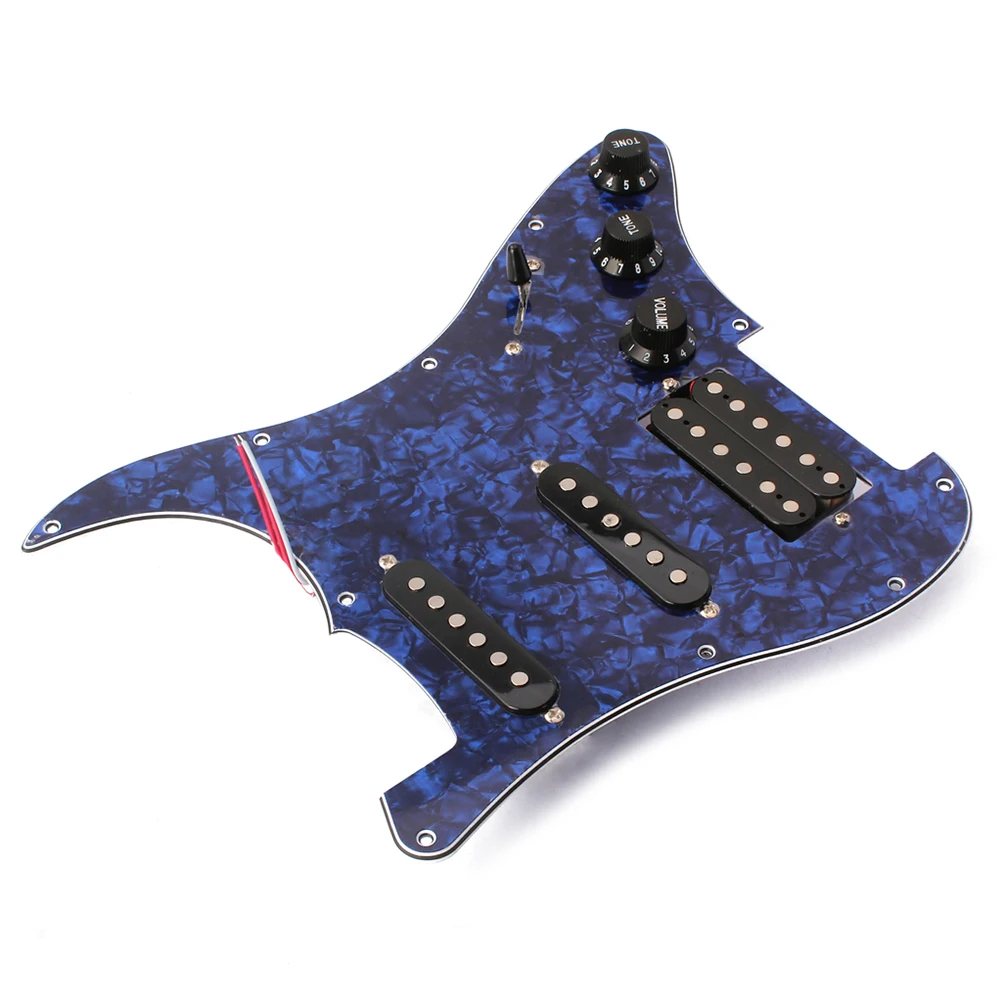 3-слойная электрическая гитара предварительно Заряженная Защитная плата Pickguard SSH