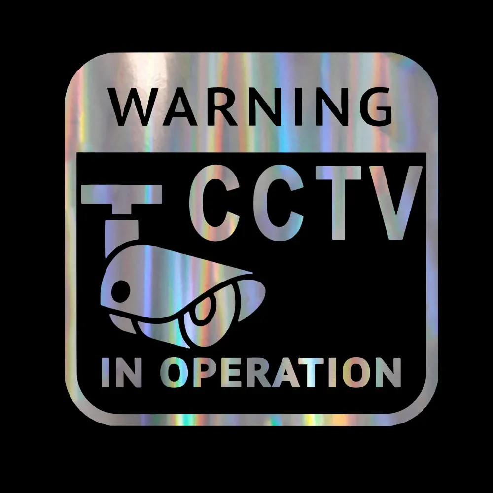 12 24 см Предупреждение CCTV в работе Виниловая наклейка для фотоаппарата # c09 |
