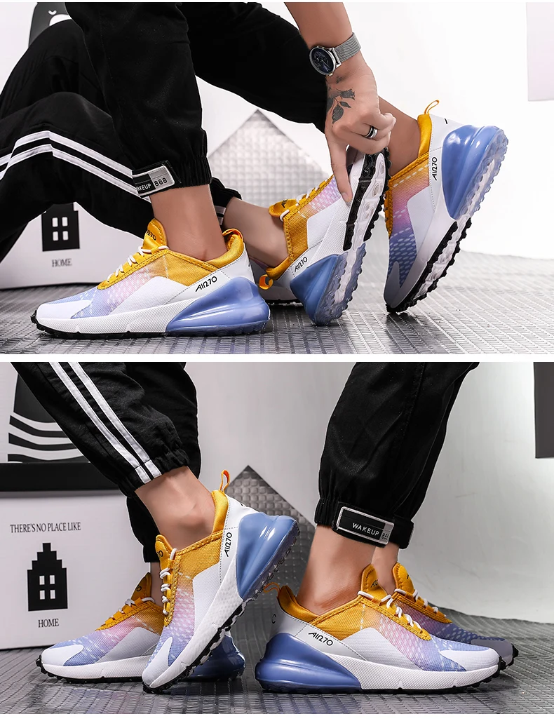 Мужская Новая мода zapatillas mujer уличные кроссовки дышащая женская обувь сетчатые Спортивные Повседневные кроссовки размера плюс 36-47