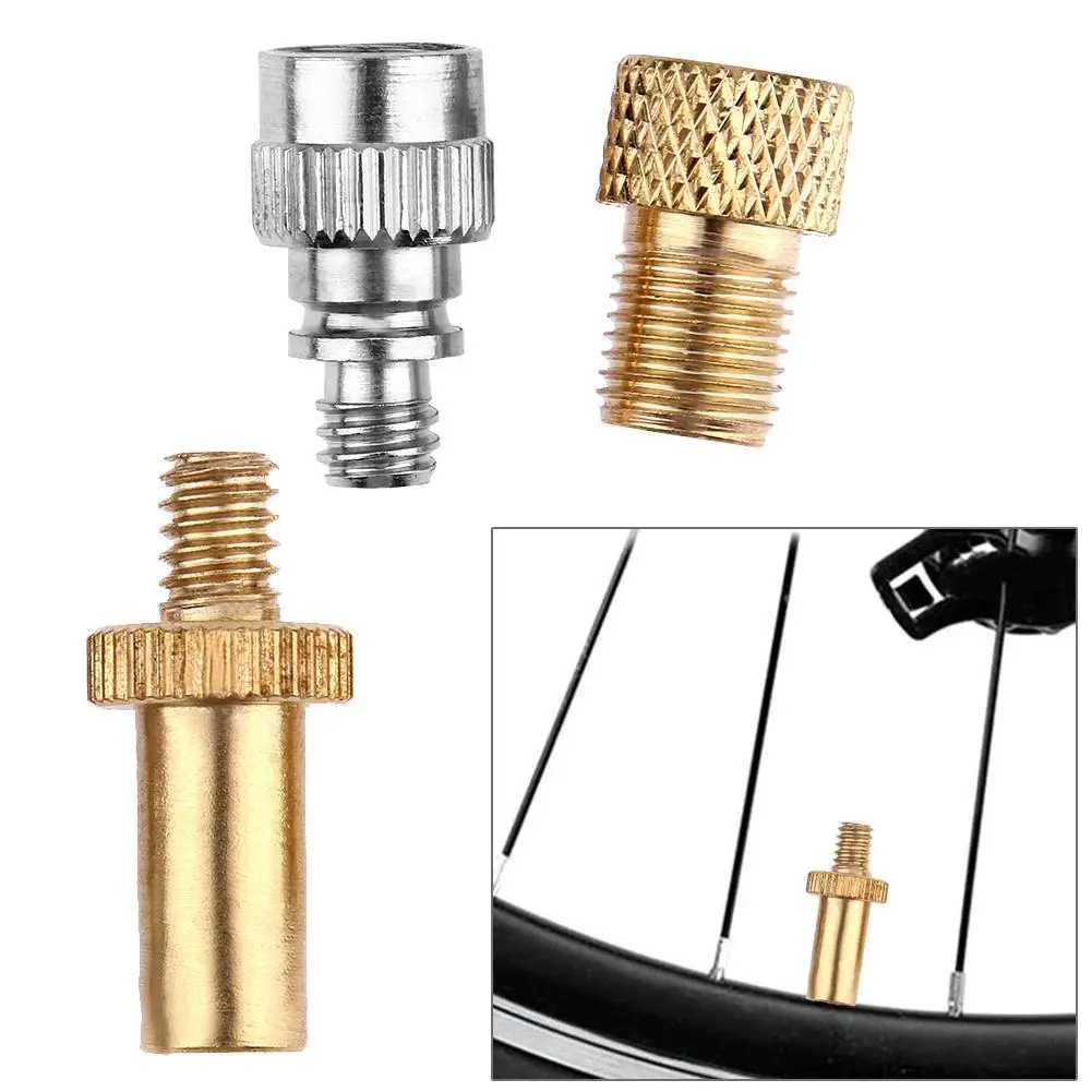 

3pcs Valve Adapter Pump Convert Presta To Schrader Copper Valve Adaptor Wheels Gas Nozzle Tube Tool Bike Bicycle Accessories