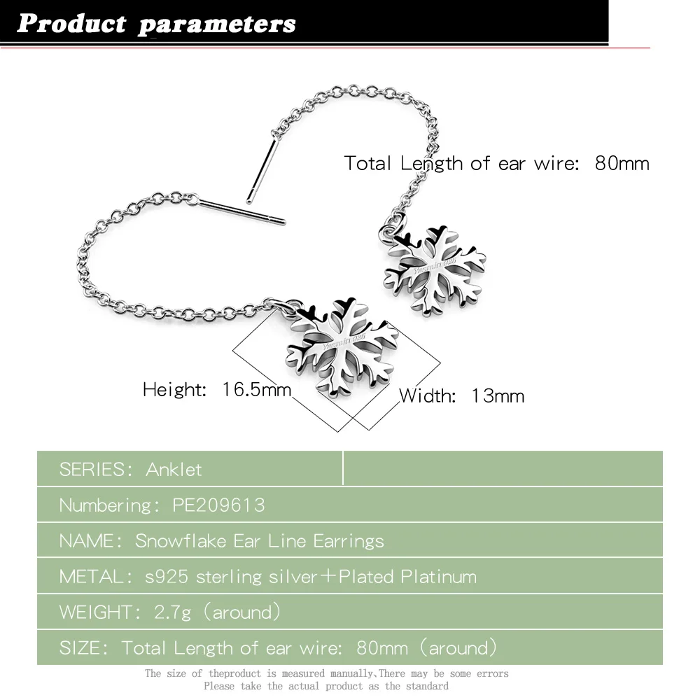 Женские серебряные серьги Длинные Стильные высококачественные темпераментные в