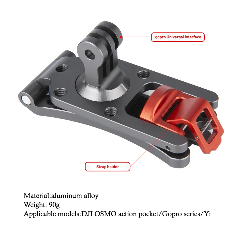 backpack buttons walking shot convenient and reliable suitable for mainstream sports cameras can be clipped on the backpack dlsr free global shipping