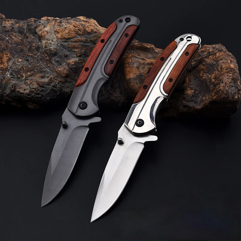 

Stainless Steel Folding Knife Outdoor Survival Climbing Camping Self-Defense Knife Multifunctional Tactical Knife Fruit Knife