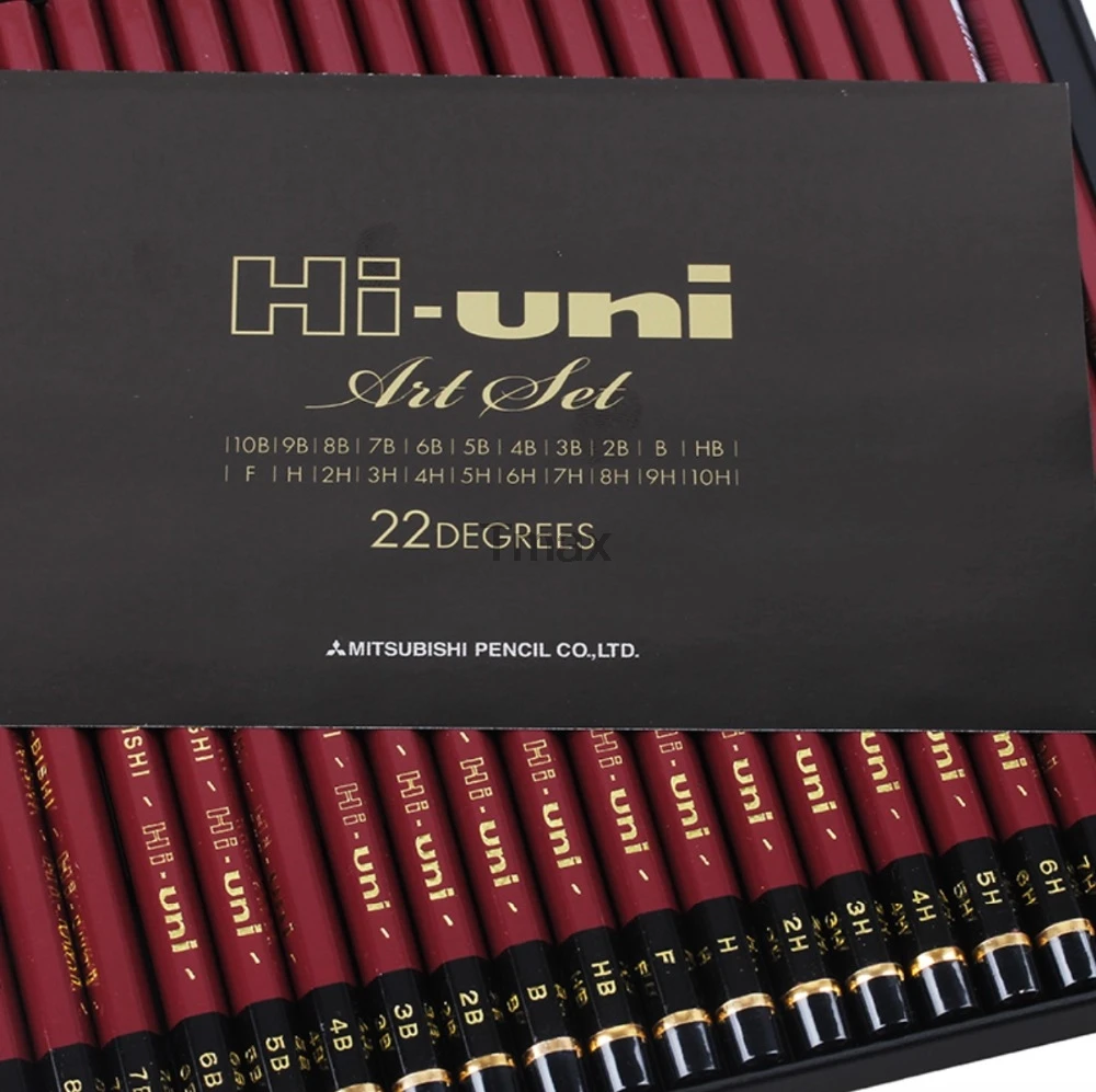 6 шт/лот Mitsubishi Uni HI-UNI 22C самый продвинутый карандаш для рисования 22 типа твердости Стандартные Карандаши Товары для офиса и школы
