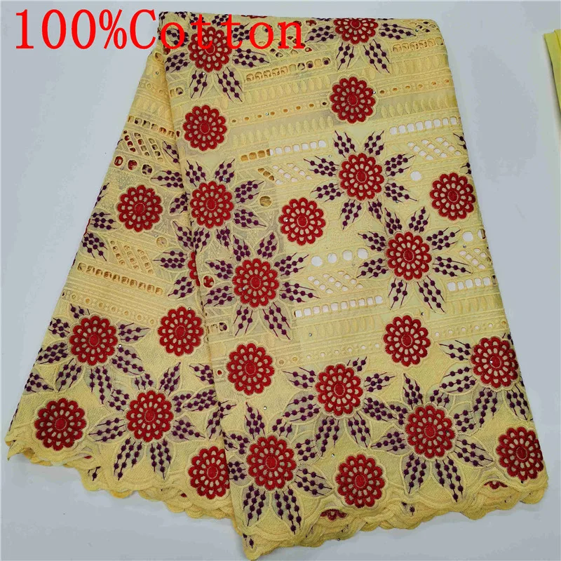 

New designs African dry lace fabrics Dubai high quality stones Austria cotton Swiss voile laces in Switzerland HL120-236