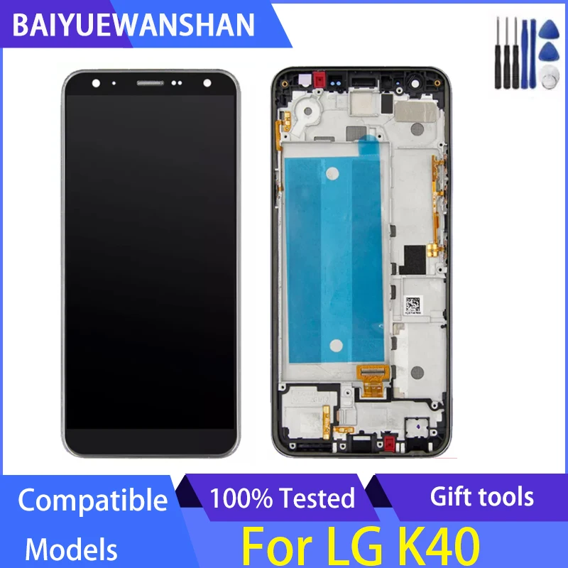 

ЖК-дисплей 5,7 дюйма для LG K40 K12 Plus, детали для замены рамки для ЖК-дисплея LG X4 2019