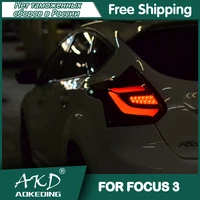 tail lamp for car ford focus 2012 2014 hatchback tail lights led fog light drl daytime run light tuning focus 3 car accessories