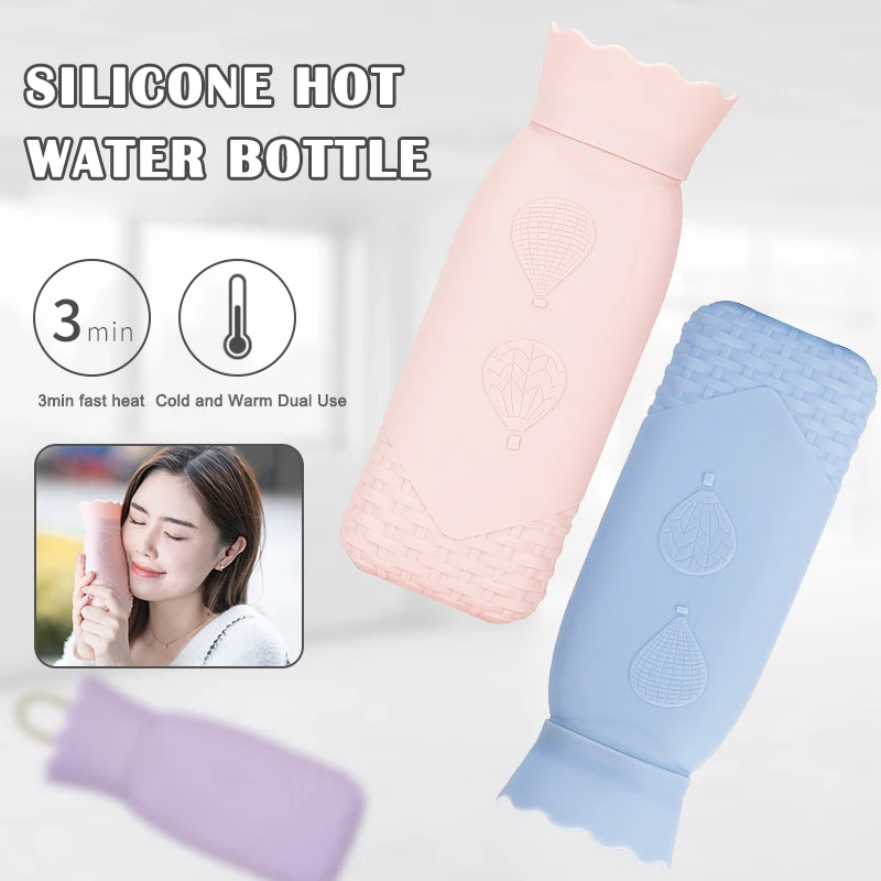 Термобутылка для микроволновой печи Экологичная силиконовая сумка горячей воды