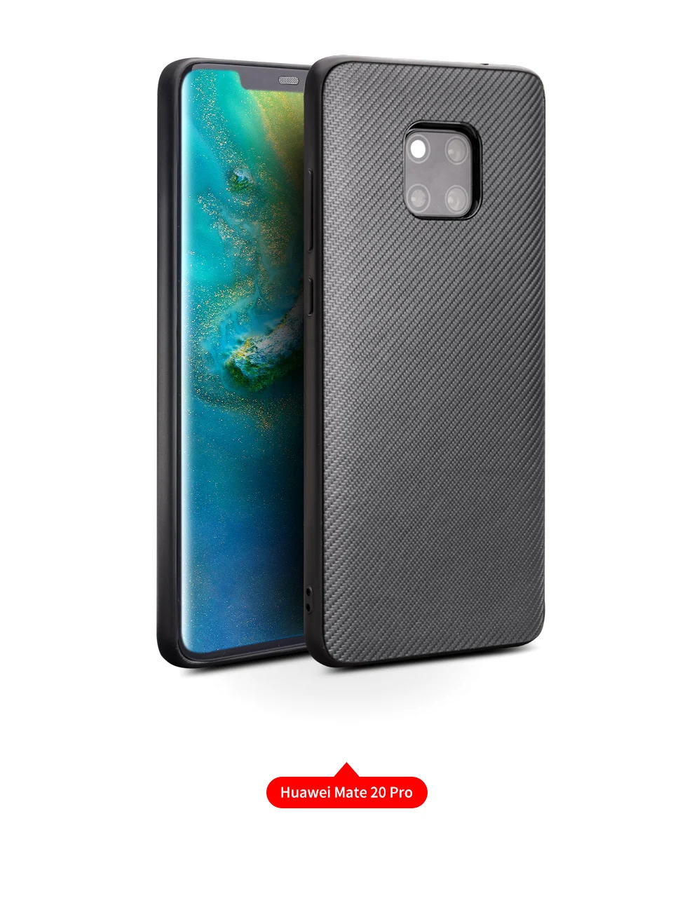 QIALINO ультра тонкий чехол из углеродного волокна для телефона huawei Mate20 Fibre Feeling ультра легкий чехол для huawei Mate20 pro/20X