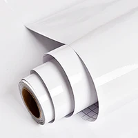 shiny white furnitures restorative peel stick films waterproof wall stikers self adhesive wallpaper kitchen cabinets decals