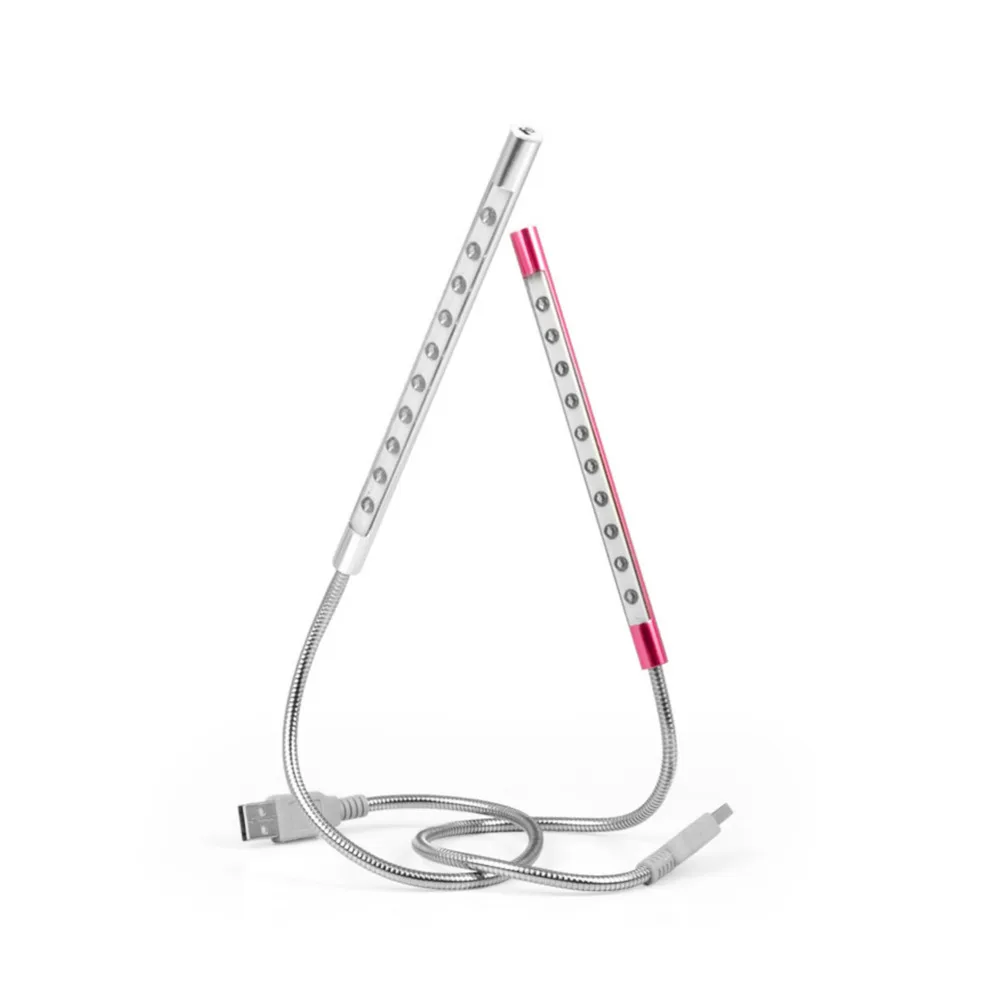 USB светодиодный компьютерный светильник мини металлические гибкие настольные