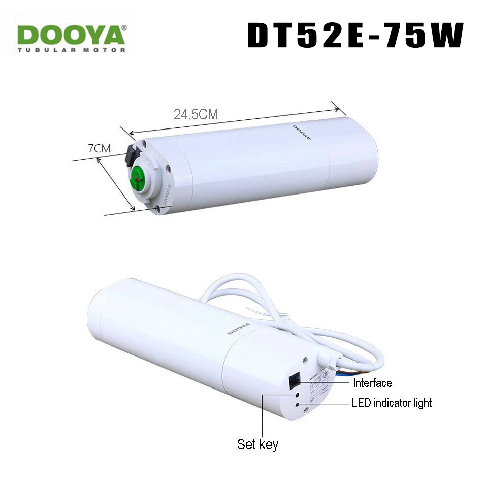 Dooya умный дом электрический занавес мотор DT52E 75 Вт пульт дистанционного