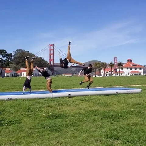 Бесплатная доставка 10*2 м надувной воздушный трек для гимнастики | Игрушки и хобби