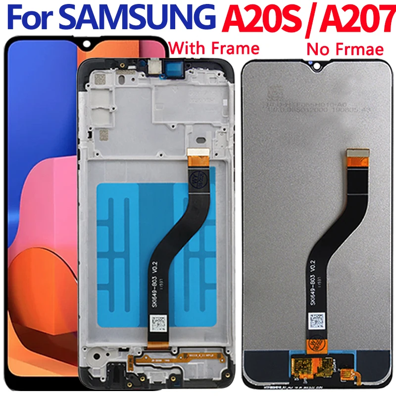 

ЖК-экран для Samsung A20S, дисплей с сенсорным экраном в сборе для A207, A207F, A207F, DS, A207FN, A207U, A207W, A207G/DS