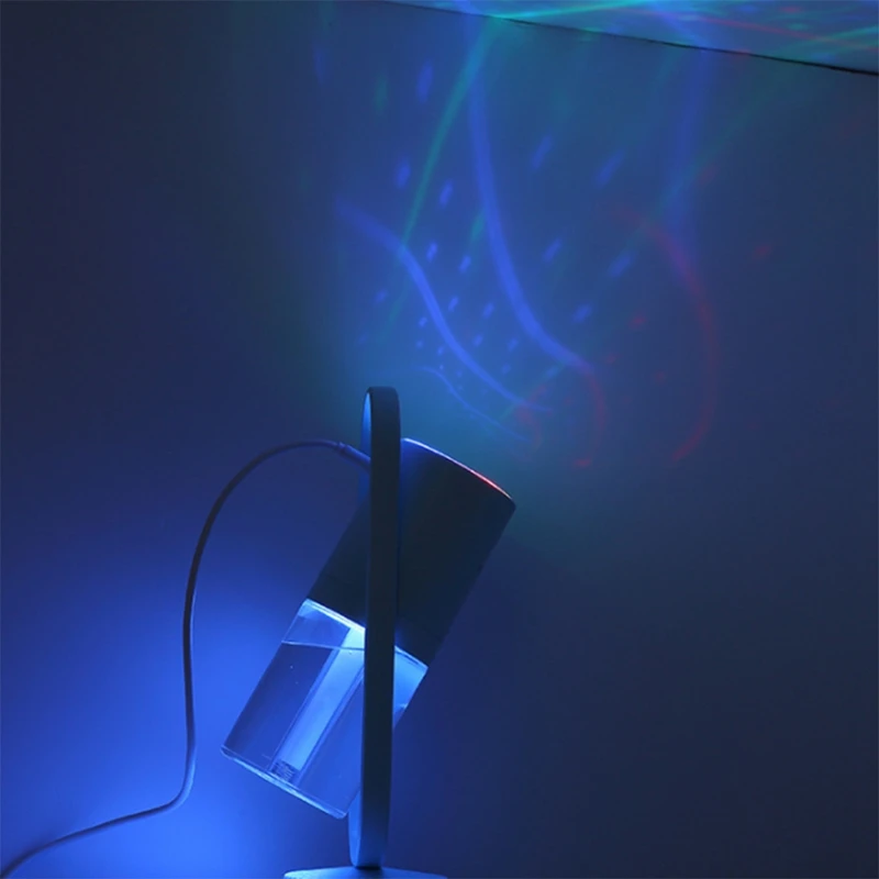 

USB Air Humidifier with LED Lights Ultrasonic Aroma Diffuser Mist Maker Mini Office Air Purifier 200Ml