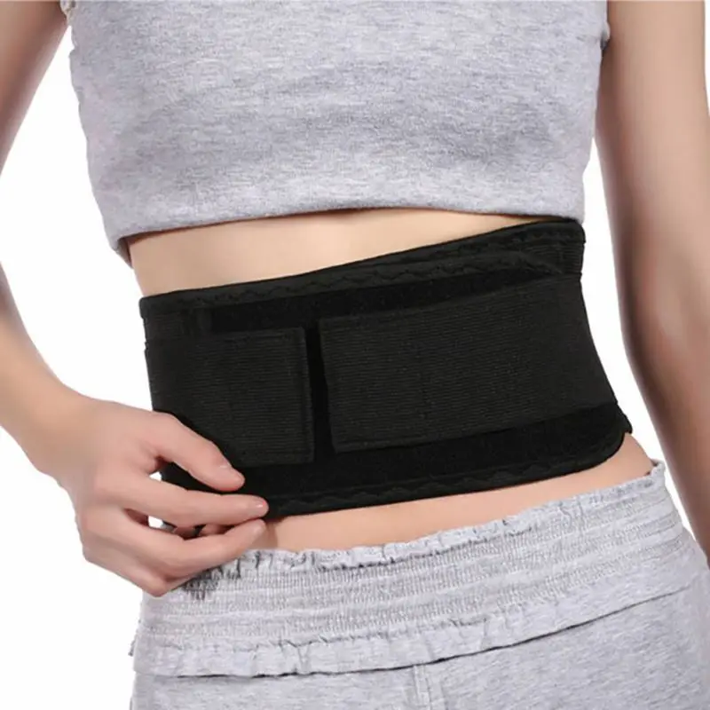 

Back Waist Support Brace Adjustable Tourmaline Self-heating Magnetic Therapy Waist Belt Lumbar Support Double Waist