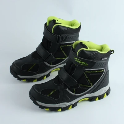 

Детские шерстяные походные ботинки, детские зимние водонепроницаемые кроссовки для мальчиков, Нескользящие треккинговые ботинки, хлопков...