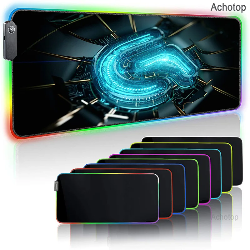 

Steelseries LED Light Mousepad RGB Keyboard Cover Colorful Surface Mouse Pad Waterproof Multi-size World Computer Gamer Carpet