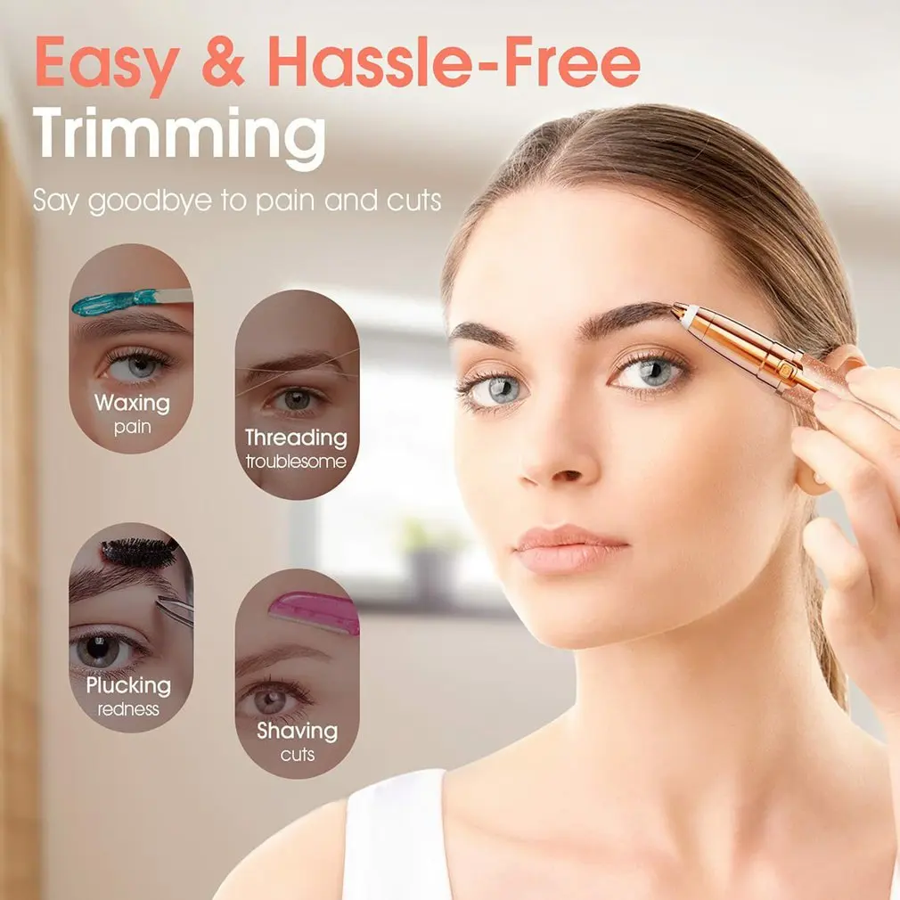 Бритва для бровей и безболезненный эпилятор электрический триммер