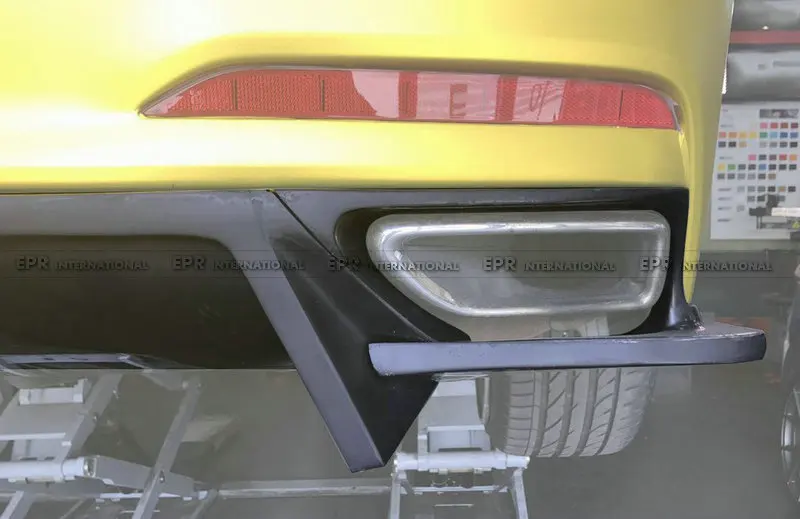 Отделка углеродного диффузора для Genesis Sedan DH G80 K Стиль углеродного волокна задний диффузор(3 шт.) Комплект кузова тюнинг для Genesis Racing