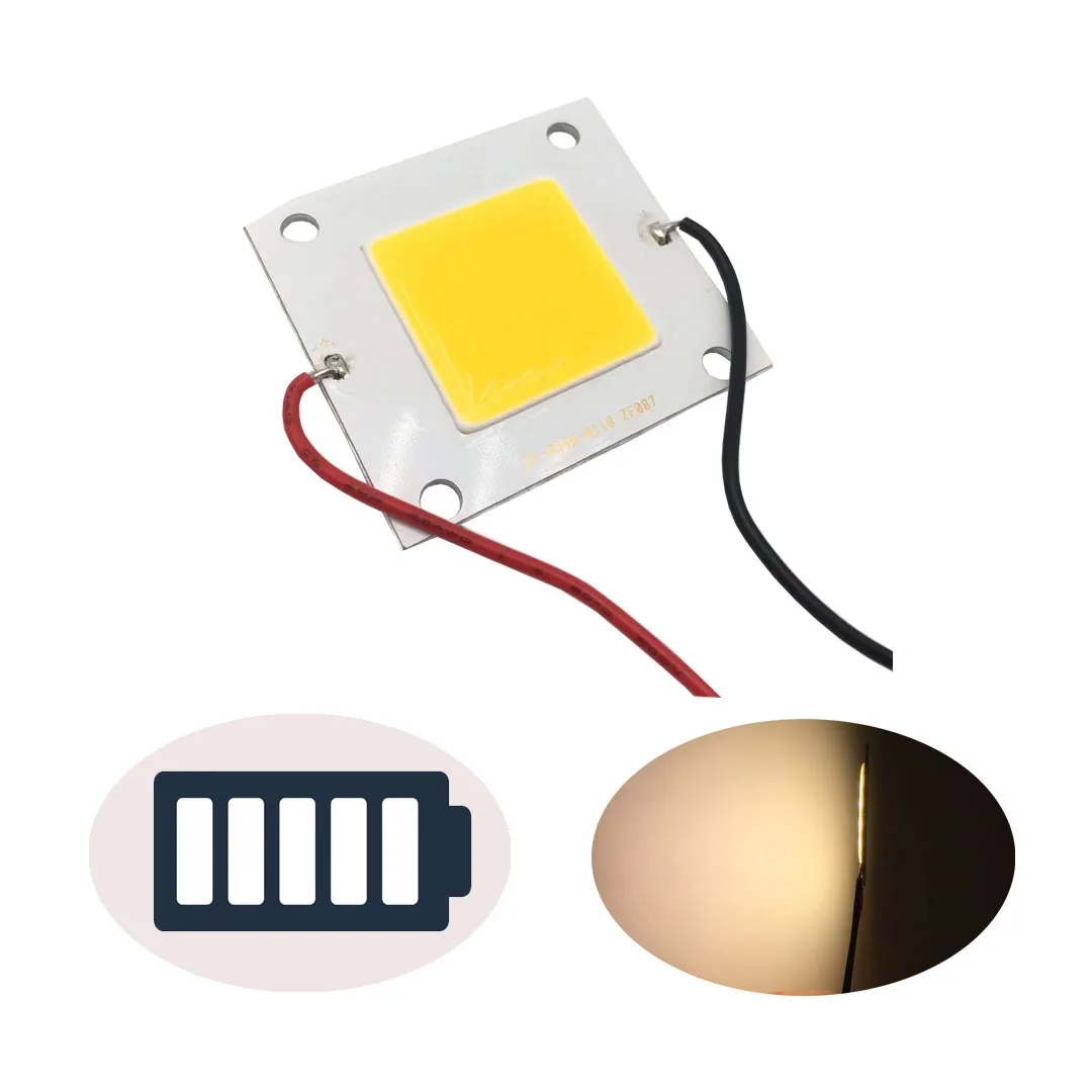 

DIY 3.7V cob led panel lights square led chips for battery directly