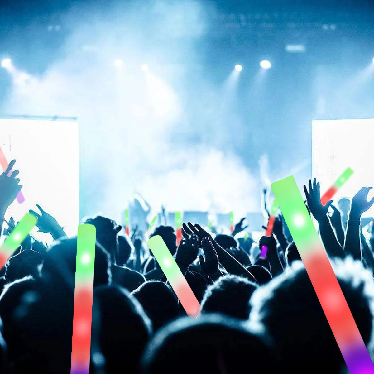 

30pcs Multi Color LED Glow Stick Fluorescent Light Sticks for Concert Party