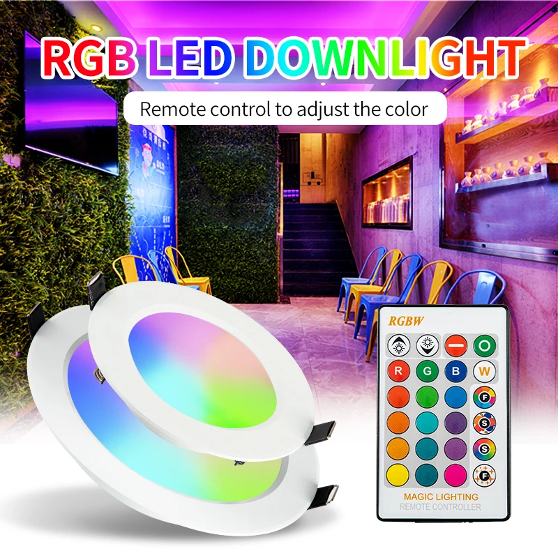 RGB W/WW потолочный светодиодный светильник 10 Вт/20 Вт Потолочный настенный для