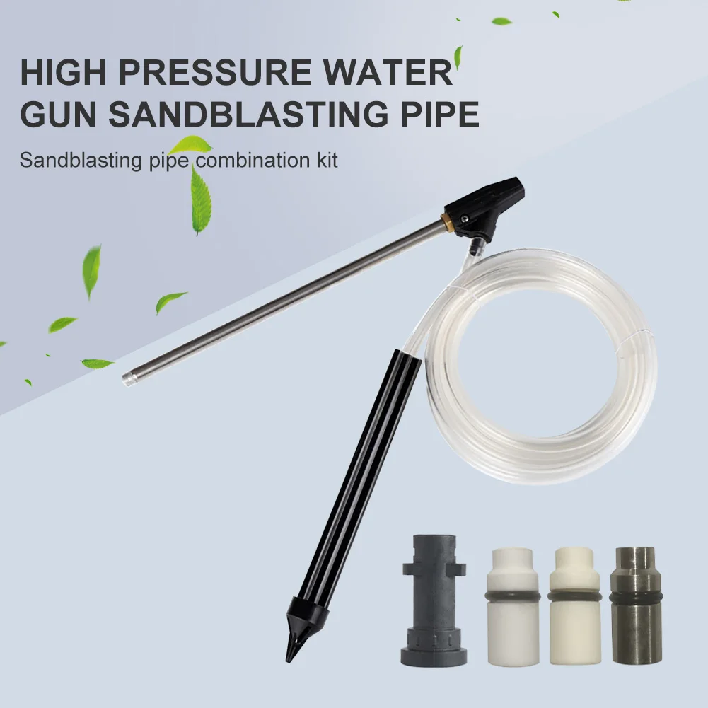

High Pressure Washer With Wash Gun Sand And Wet Blasting Kit G1/4 Pipe Hose Ceramic Nozzle For Karcher K2 K3 K4 K5 K6 K7