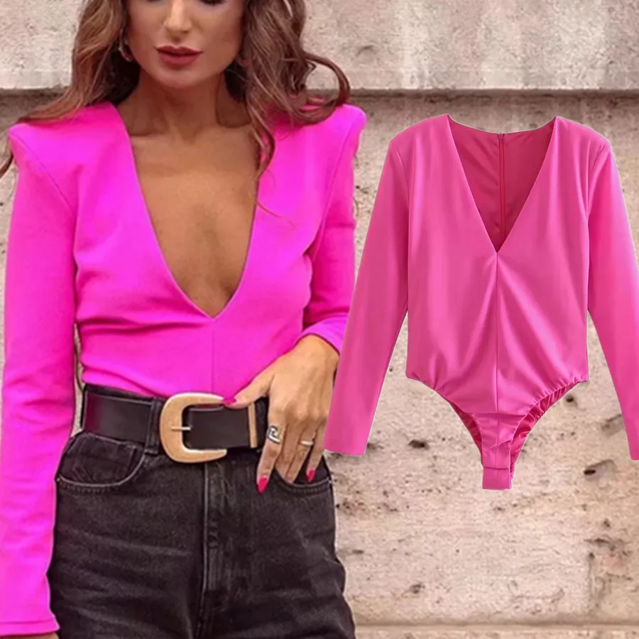 

Женское боди с V-образным вырезом, в английском стиле