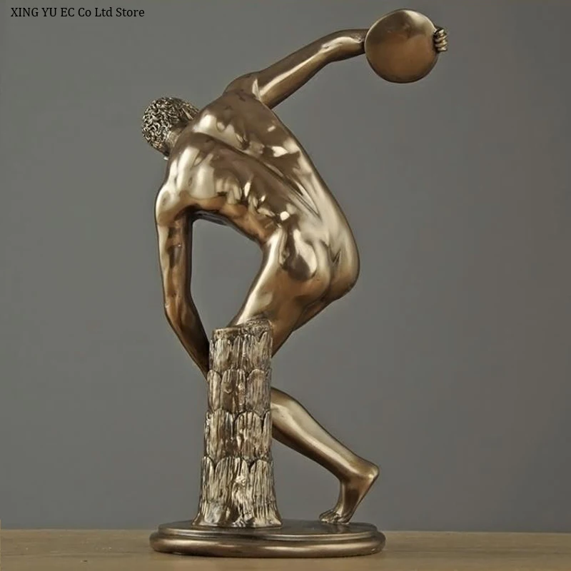 Декоративная скульптура с персонажами Discus Thrower аксессуары для украшения офиса