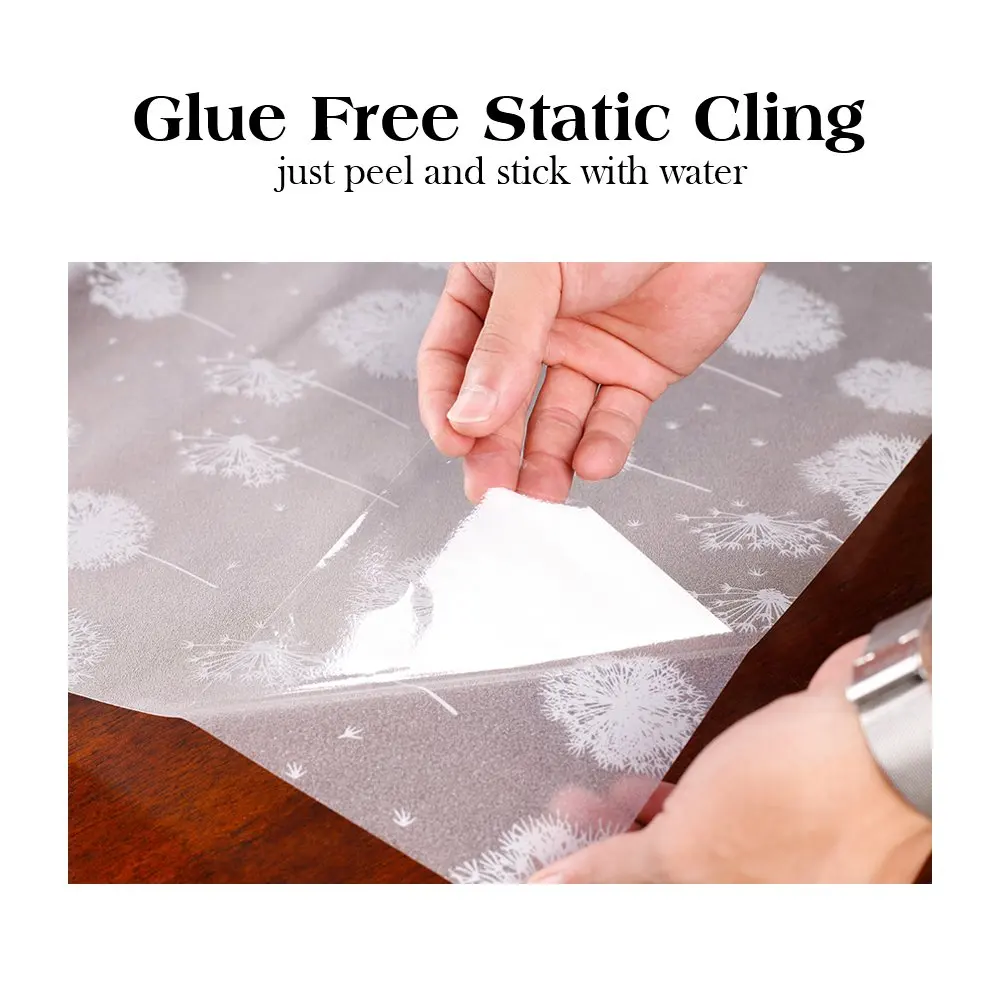 Одуванчик стеклянная пленка статическая липкая защита конфиденциальности