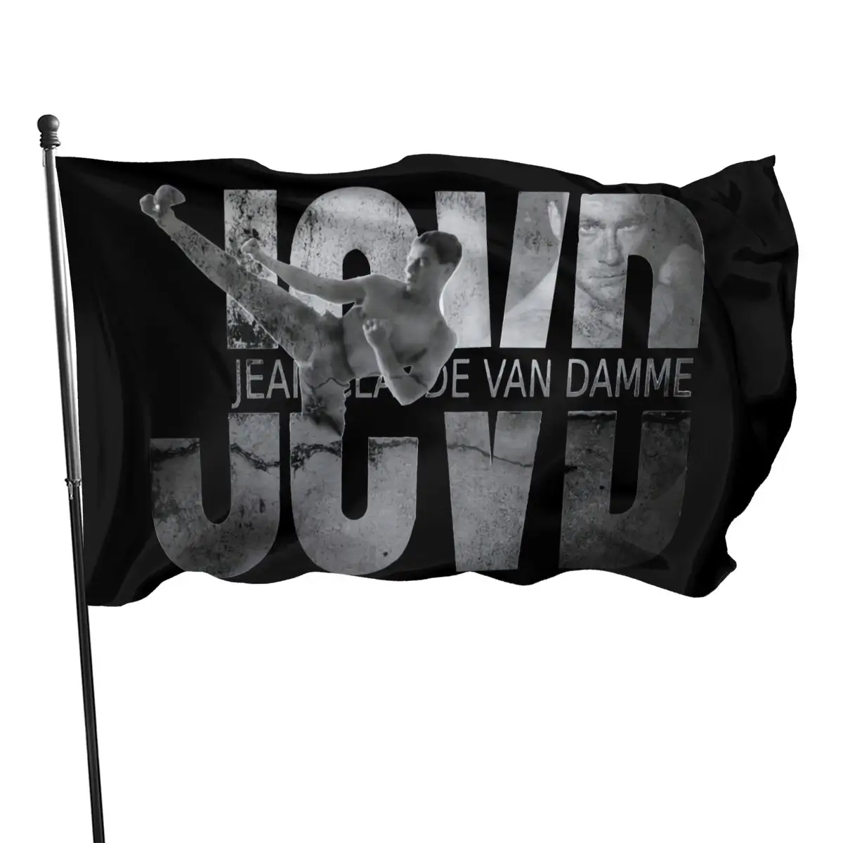 

Jcvd логотип B W Жан-Клод Ван Дамме Белый Топ мужские и детские размеры новинка оригинальный брендовый стиль 2021 флаг