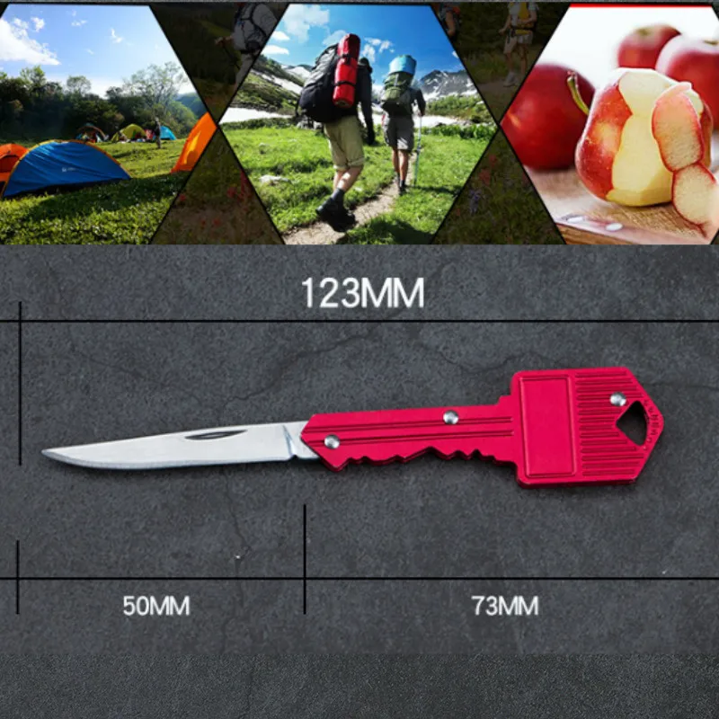 

Mini Zipper Knife Outdoor Survival EDC Gadget Keychain Pendant Pocket Knife