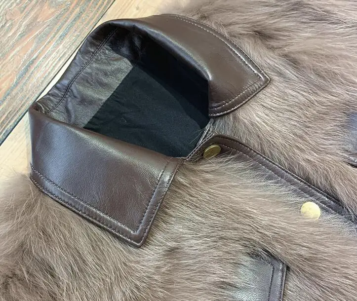 Новые Натуральные меховые куртки женские пальто из натуральной кожи | Женская