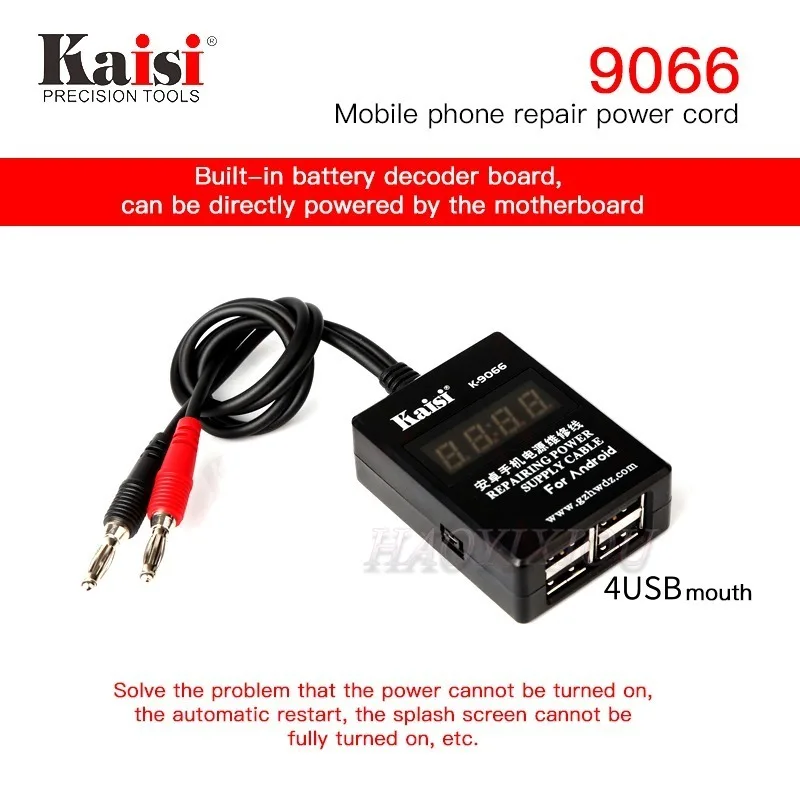 K-9066 Power Line For Samsung Huawei Android Phone ON/OFF DC Supply Current Testing Cable With iPhone | Инструменты