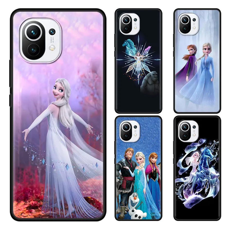 

Snow Queen Luxury Case For Xiaomi Mi 11 Lite 5G 10T Pro 9T 11 10T Lite 10 9 Note 10 Cover Capa Black Soft Coque