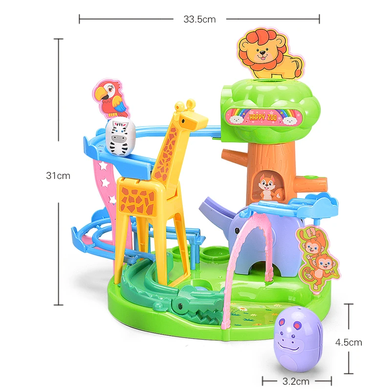 Детские игрушки на тему приключений Roly-poly Zoo Deisgned для детей гоночный путь беговая
