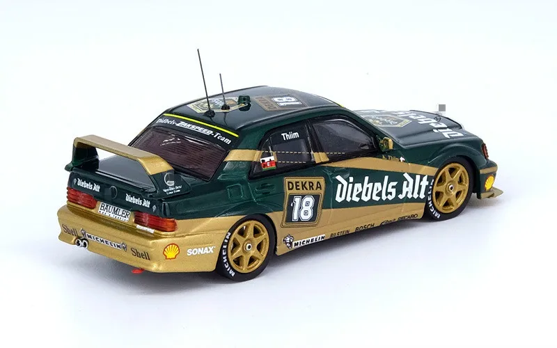 Модель автомобиля из сплава в масштабе 1:64 190E AMG EVO2 II поколение 18 DTM 1992 модель