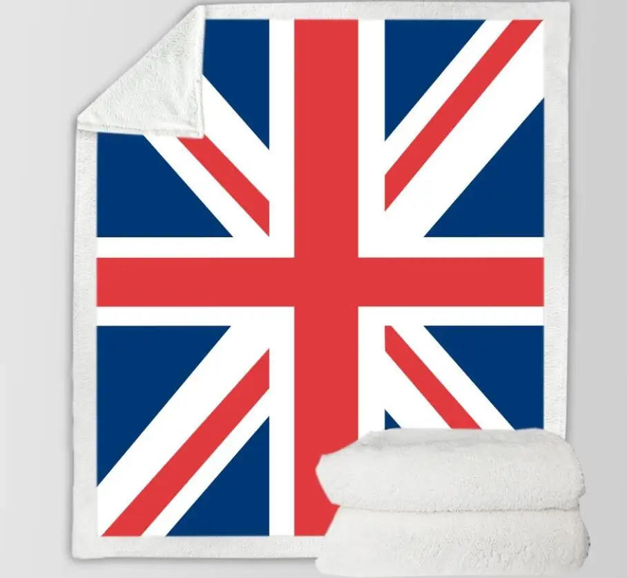 Одеяло с американским флагом шерстяное одеяло принтом зимнее кашемировое