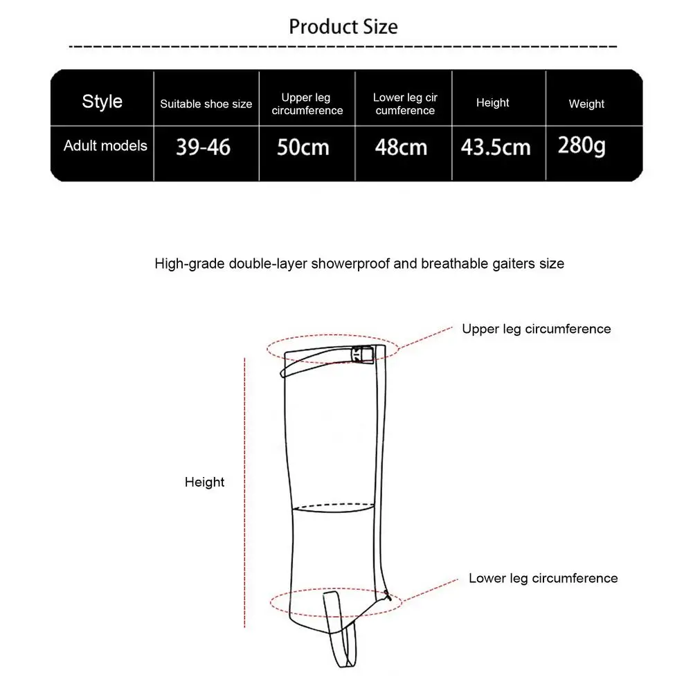 Водонепроницаемые Гетры для альпинизма походов и |