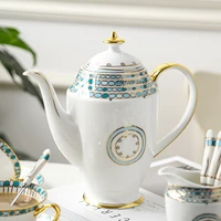 ceramic teapot coffee cup dish set bone china coffee pot sugar bowl milk pot english tea set hand coffee pot household water cup