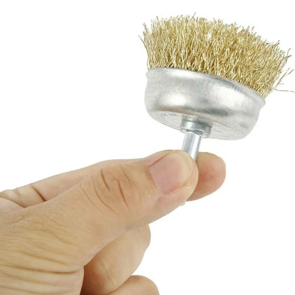 

Wheel Wire Brush Brush Set Drill Steel Metal Cleaning Rust Sanding Office