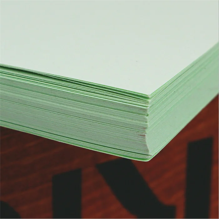 light green 100 шт Прямая с фабрики A4 цветная печатная бумага детская ручная работа многофункциональная оригами чистая древесная целлюлоза 70 г бумага - Цвет: light green