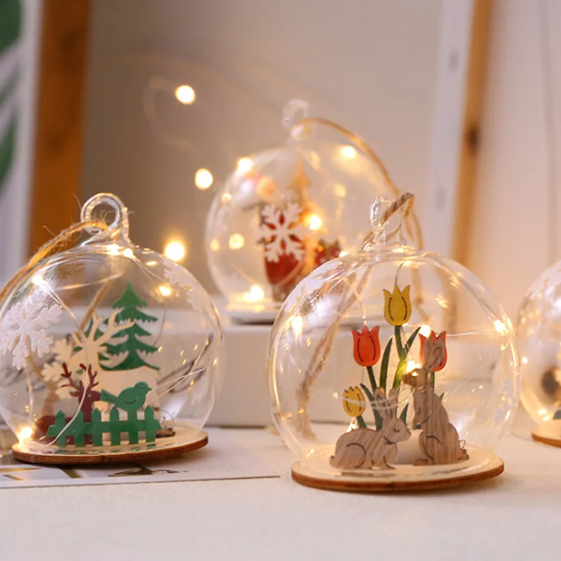 Рождественская елка украшения светодиодный светильник Рождественский шар трава