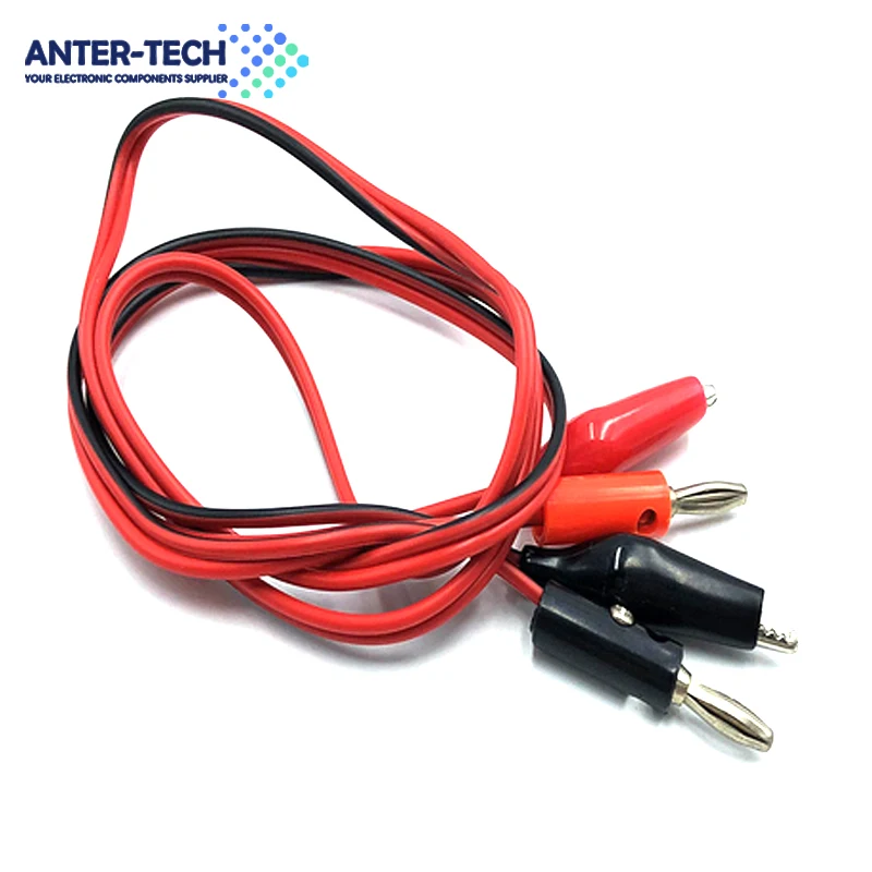 1 м Аллигатор де К AV разъемы с вилками типа банан Тесты кабельный ввод Разъем Dual er