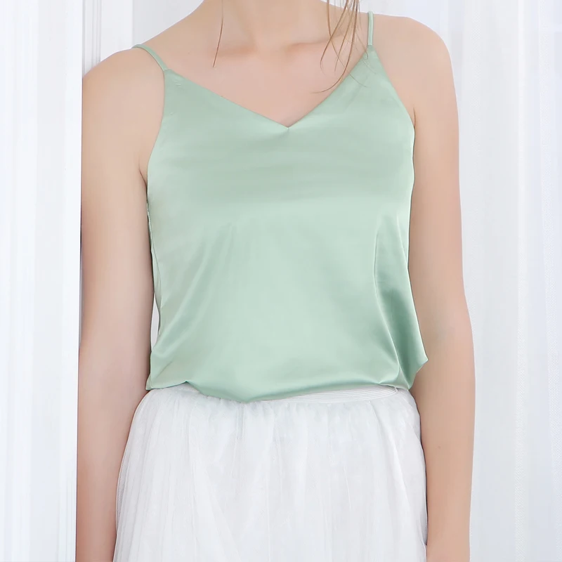 Сексуальный женский Слип атласный жилет Леди без рукавов животик контроль Топы