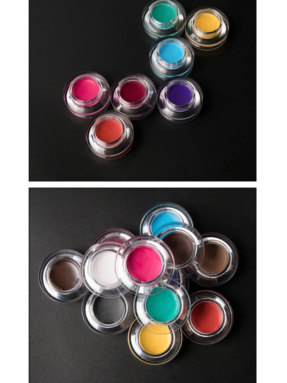 

Cosmetics Female Professional Makeup High Quality Waterproof Dyeing Coloured Eyebrow Cream Brush Function Eyeliner Paste No Halo