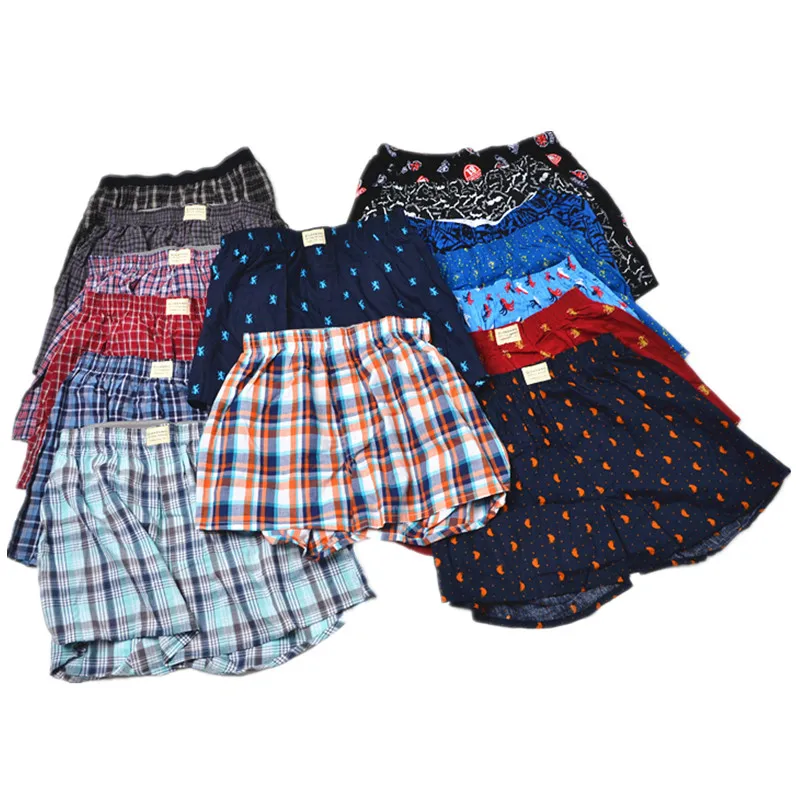 Мужские пижамные штаны короткие летние тканые Хлопковые Штаны для сна | Мужская