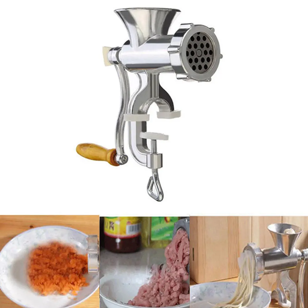 

Manual Meat Grinder & Sausage Stuffer Meat Grinder Mincer Pasta Maker Crank TRYC889